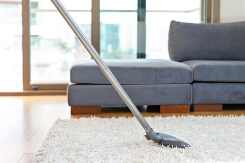 A freshly vacuumed living room cleaned by NY Fresh Cleaning Corp